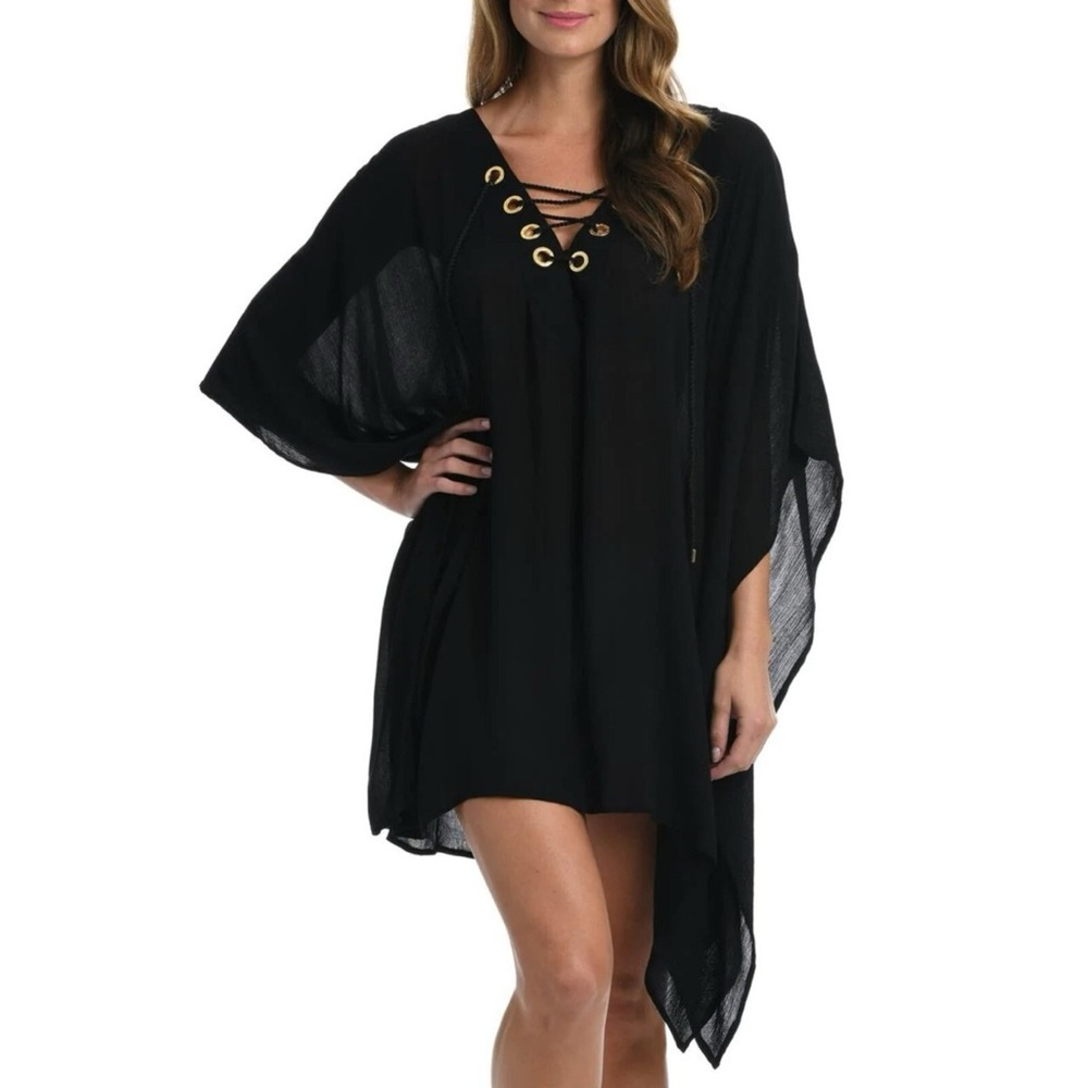 La Blanca NWT Capri Lace Front Coverup Caftan